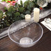 4 pcs 2 qt Clear Round Textured Plastic 9.5" Serving Bowls - Disposable Tableware PLST_BOW10_CLR_PK