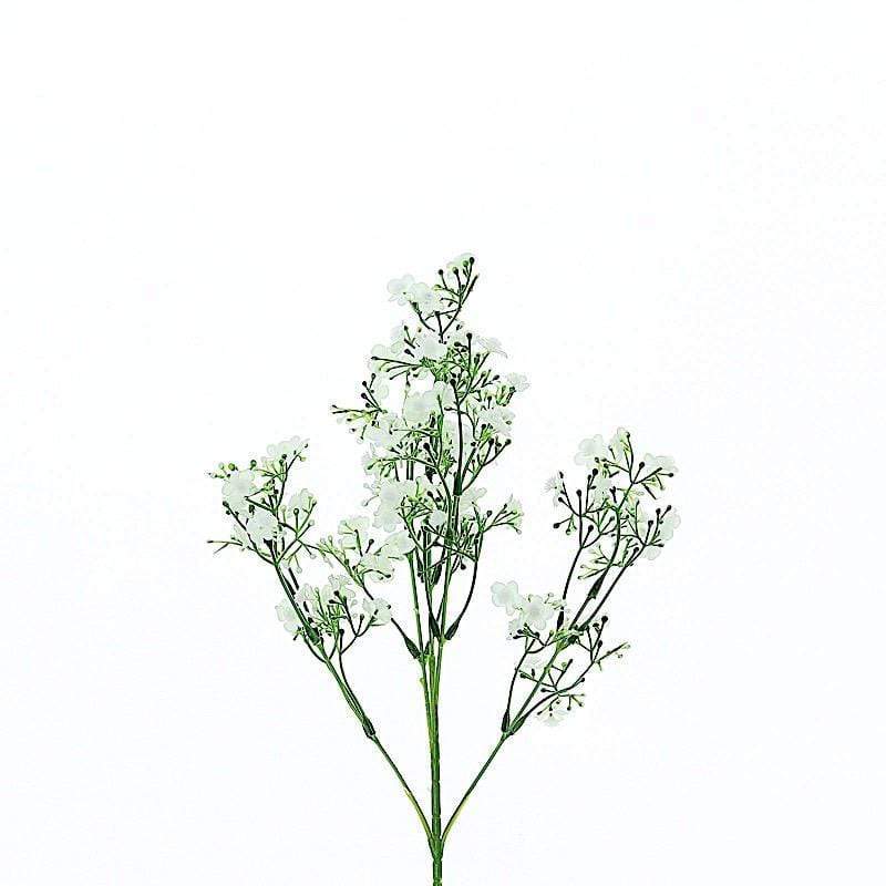 4 pcs 27" tall Silk Baby Breath Flowers Stem
