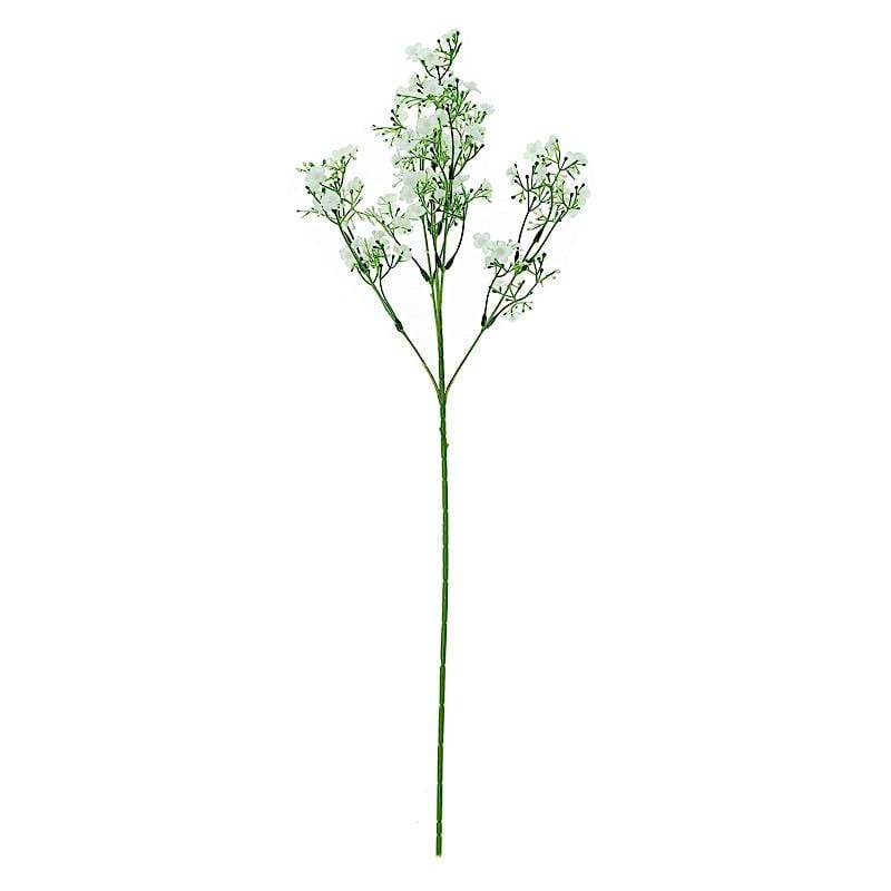 4 pcs 27" tall Silk Baby Breath Flowers Stem ARTI_BRTH_002_WHT