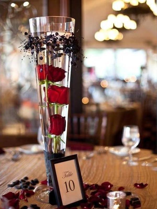 4 pcs 28" tall Trumpet Glass Wedding Vases - Clear VASE_A8_28