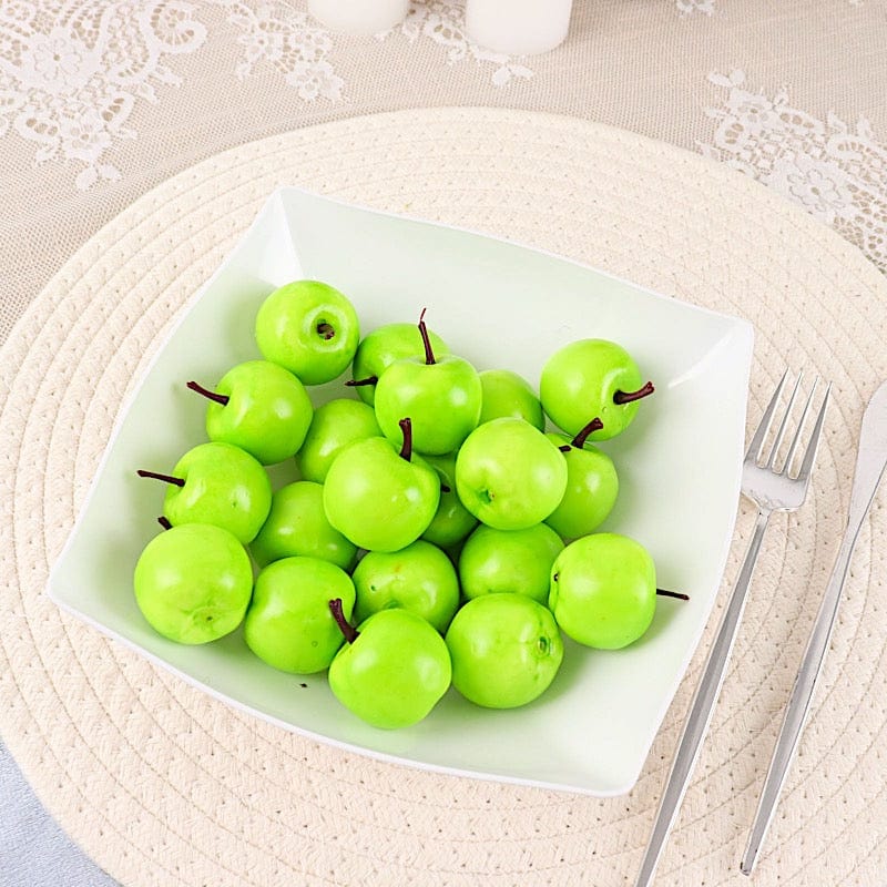 4 pcs 32 oz Square Plastic 7.5" Serving Bowls - Disposable Tableware