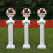 4 pcs 34" tall Adjustable Roman Decorative Columns Pedestal Stands - White PROP_ROMA_04