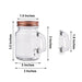 4 pcs 4 oz Glass Mason Mini Jars with Lids - Clear and Rose Gold GLAS_JAR03RG_CLR