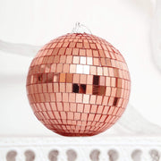 4 pcs 4" wide Glass Mirror Disco Balls Ornaments