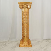 4 pcs 40" tall Adjustable Roman Decorative Columns Pedestal Stands - Gold PROP_ROMA_25