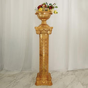 4 pcs 40" tall Adjustable Roman Decorative Columns Pedestal Stands - Gold PROP_ROMA_25