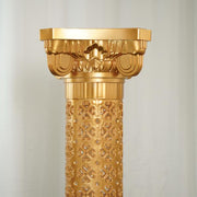 4 pcs 40" tall Adjustable Roman Decorative Columns Pedestal Stands - Gold PROP_ROMA_25