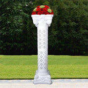 4 pcs 42" tall Adjustable Roman Decorative Columns Pedestal Stands - White PROP_ROMA_05