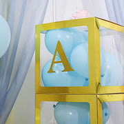 4 pcs 5" tall Letters Stickers Backdrop Decorations - Gold