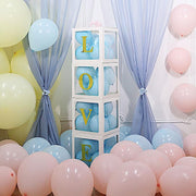 4 pcs 5" tall Letters Stickers Backdrop Decorations - Gold