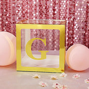 4 pcs 5" tall Letters Stickers Backdrop Decorations - Gold