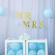 4 pcs 5" tall Letters Stickers Backdrop Decorations - Gold