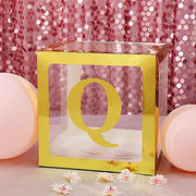 4 pcs 5" tall Letters Stickers Backdrop Decorations - Gold