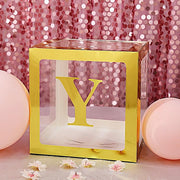 4 pcs 5" tall Letters Stickers Backdrop Decorations - Gold