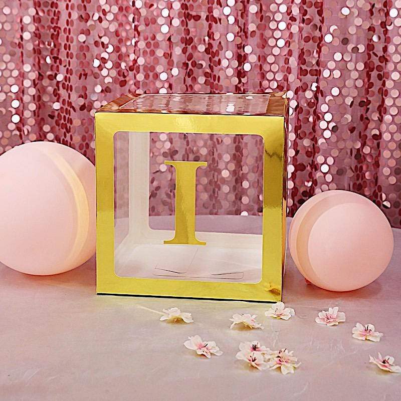 4 pcs 5" tall Letters Stickers Backdrop Decorations - Gold Letter I PAP_001_5_GOLD_I