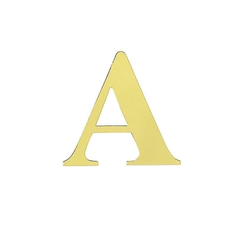4 pcs 5" tall Letters Stickers Backdrop Decorations - Gold PAP_001_5_GOLD_A