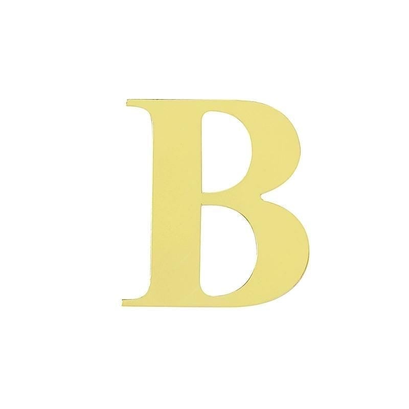 4 pcs 5" tall Letters Stickers Backdrop Decorations - Gold PAP_001_5_GOLD_B