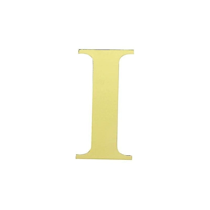 4 pcs 5 tall Letters Stickers Backdrop Decorations - Gold