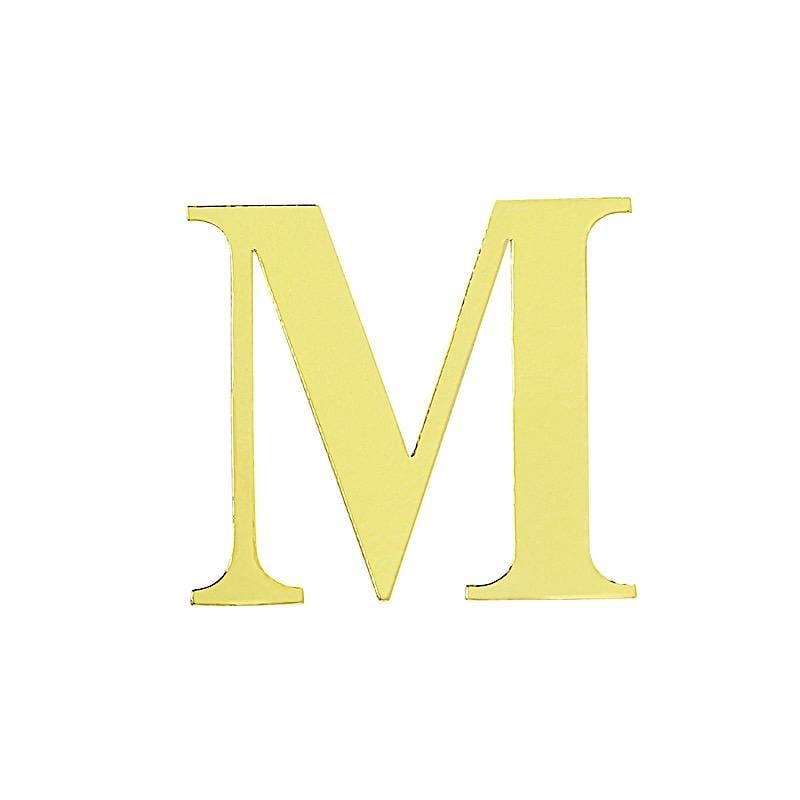 4 pcs 5" tall Letters Stickers Backdrop Decorations - Gold PAP_001_5_GOLD_M