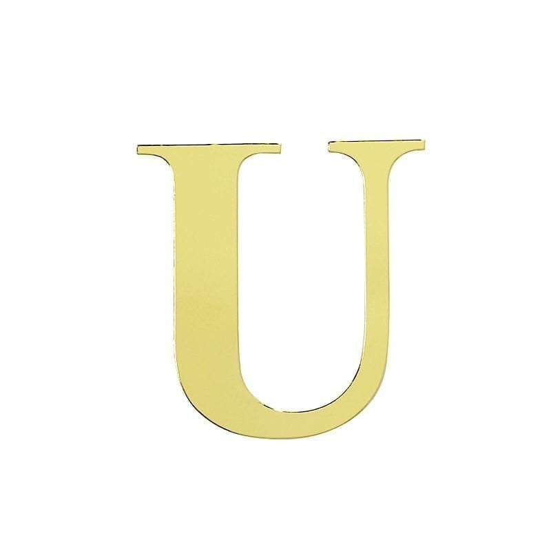 4 pcs 5" tall Letters Stickers Backdrop Decorations - Gold PAP_001_5_GOLD_U