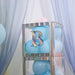 4 pcs 5" tall Letters Stickers Backdrop Decorations - Iridescent
