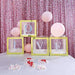 4 pcs 5" tall Letters Stickers Backdrop Decorations - Iridescent Letter H PAP_001_5_ABW_H