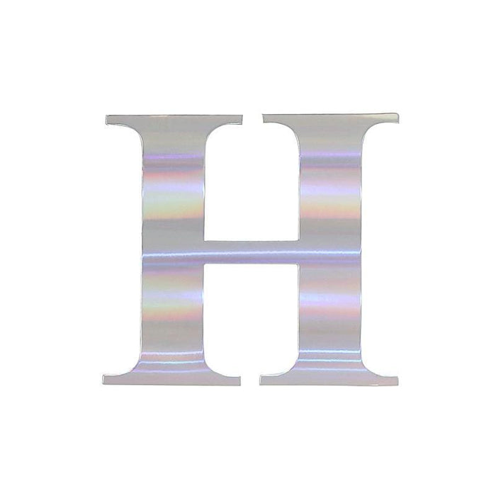 4 pcs 5" tall Letters Stickers Backdrop Decorations - Iridescent PAP_001_5_ABW_H