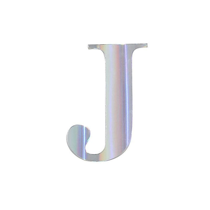4 pcs 5" tall Letters Stickers Backdrop Decorations - Iridescent PAP_001_5_ABW_J