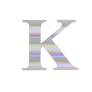 4 pcs 5" tall Letters Stickers Backdrop Decorations - Iridescent PAP_001_5_ABW_K