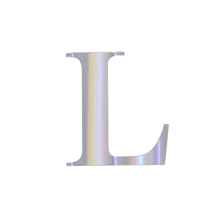 4 pcs 5" tall Letters Stickers Backdrop Decorations - Iridescent PAP_001_5_ABW_L