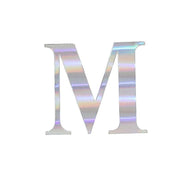 4 pcs 5" tall Letters Stickers Backdrop Decorations - Iridescent PAP_001_5_ABW_M