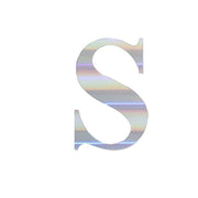 4 pcs 5" tall Letters Stickers Backdrop Decorations - Iridescent PAP_001_5_ABW_S