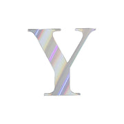 4 pcs 5" tall Letters Stickers Backdrop Decorations - Iridescent PAP_001_5_ABW_Y