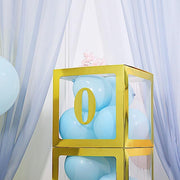 4 pcs 5" tall Numbers Stickers Backdrop Decorations - Gold