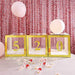 4 pcs 5" tall Numbers Stickers Backdrop Decorations - Gold