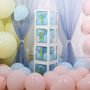 4 pcs 5" tall Numbers Stickers Backdrop Decorations - Gold