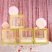 4 pcs 5" tall Numbers Stickers Backdrop Decorations - Gold