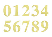 4 pcs 5" tall Numbers Stickers Backdrop Decorations - Gold
