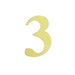 4 pcs 5" tall Numbers Stickers Backdrop Decorations - Gold PAP_001_5_GOLD_3