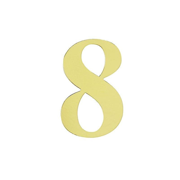 4 pcs 5" tall Numbers Stickers Backdrop Decorations - Gold PAP_001_5_GOLD_8