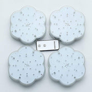 4 pcs 6" LED Vase Lights with Remote Control - White LED_RMT03_WHT