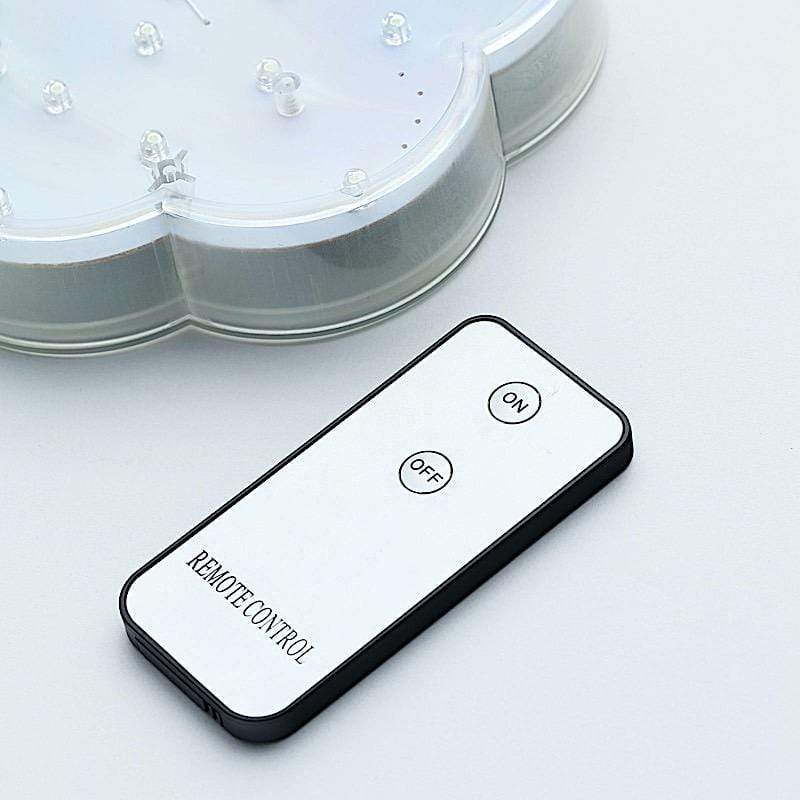 4 pcs 6" LED Vase Lights with Remote Control - White LED_RMT03_WHT