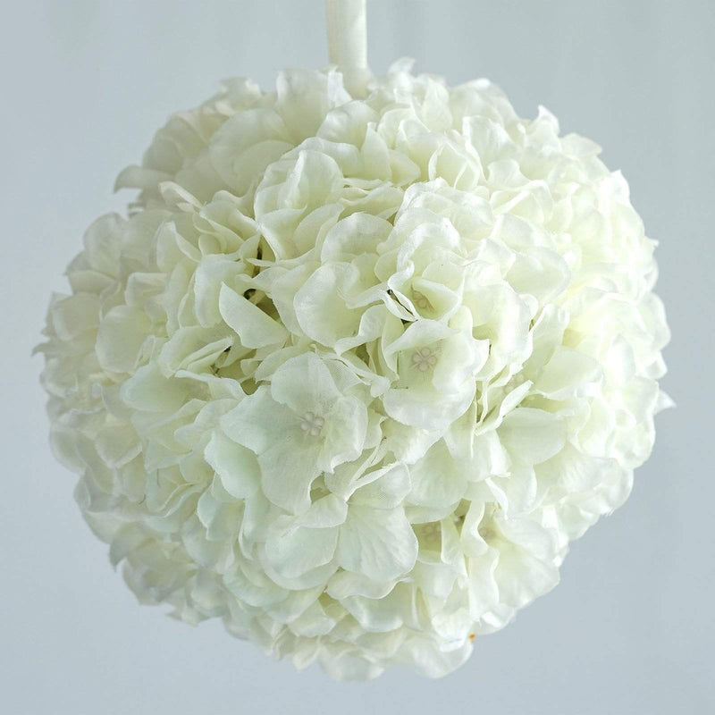 4 pcs 7" Hydrangea Kissing Flower Balls