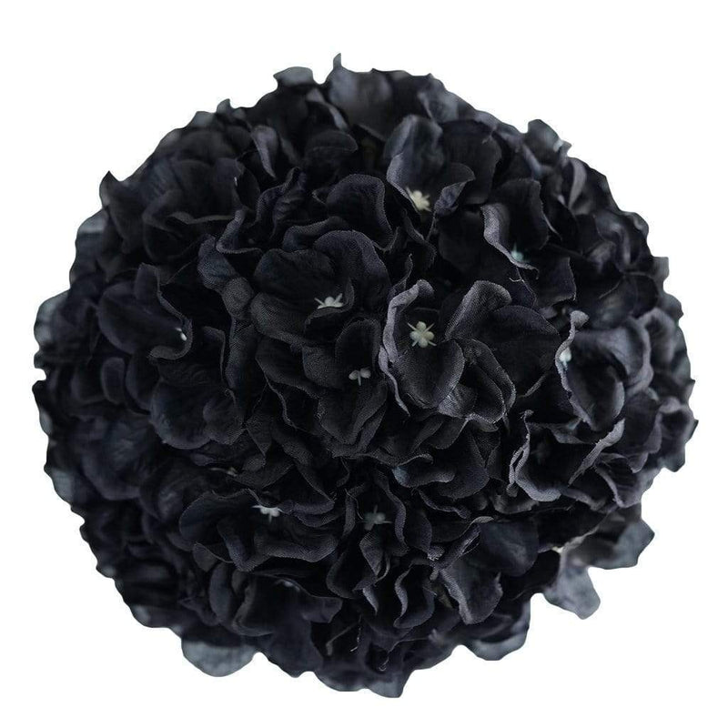 4 pcs 7" Hydrangea Kissing Flower Balls ARTI_2818_BLKx4