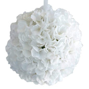 4 pcs 7" Hydrangea Kissing Flower Balls ARTI_2818_WHTx4