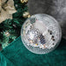 4 pcs 8" Wide Glass Mirror Disco Balls Ornaments - Silver FOAM_BALL_MIR_08