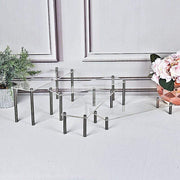 4 pcs Acrylic Cupcake Holders Dessert Stands Organizer Racks