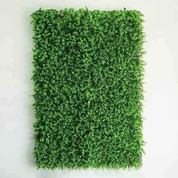4 pcs Artificial Mini Leaves UV Protected Wall Backdrop Panels 11 sq ft - Green ARTI_5062_GRN_10