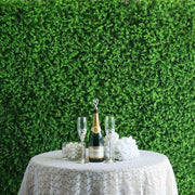 4 pcs Artificial Mini Leaves UV Protected Wall Backdrop Panels 11 sq ft - Green ARTI_5062_GRN_10