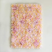 4 pcs Assorted Silk Flowers Wall Backdrop Panels